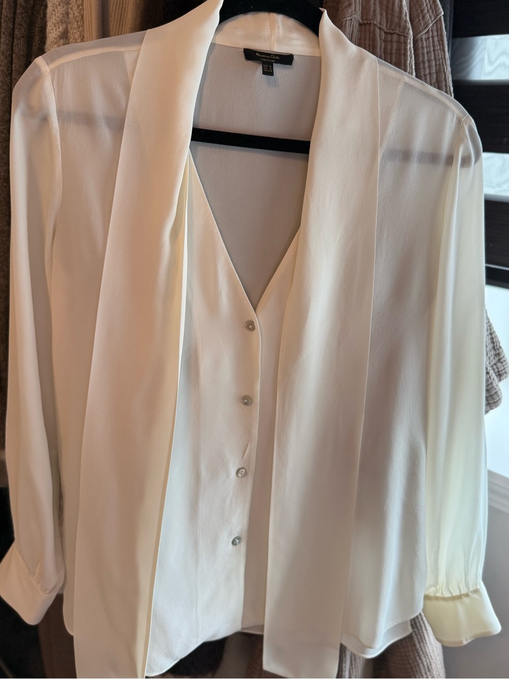 Massimo Dutti White Blazer
